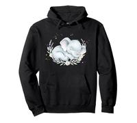 Bébé éléphant Mignon Animal Floral Aquarelle pépinière Sweat à Capuche
