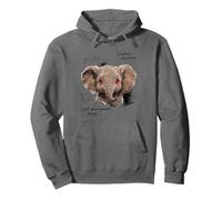 Bébé éléphant Yeux Rouges Street Style Vibes Sweat à Capuche