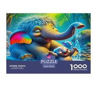 bébé éléphantPuzzles De 1000 Pièces pour Adultes Et Enfants Jeux Familiaux mignonDécorations Intérieures Difficiles Idée De Cadeau Géniale70x50cm/1000pcs