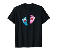 Bébé, empreinte, amour, coeur, pied, pieds, garçon fille T-Shirt