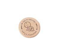 Bébé en bois apprenant des pièces de monnaie à la main créative Flip pour décider du jeu sensoriel essentiel pour la prise de décision des nouveaux parents idéale pour le nouveau cadeau de parent
