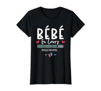Bébé en Cours 2026 - Annonce Grossesse Future Maman et Papa T-Shirt, Femme, Noir, M