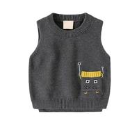 BéBé Enfant Gilet sans Manches Veste Sherpa, Col en V Fermeture à glissière Manteau Coupe-Vent Vêtements D'Extérieur Léger Chaud Respirant Décontracté Enfants Gilet en Duvet Filles Doudoune