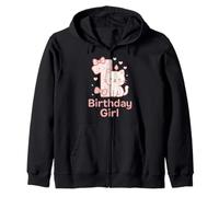 Bébé Fille 1er Anniversaire Chat Sweat à Capuche