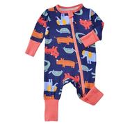Bébé Fille Barboteuse Combinaison de Nuit Infant Pyjama Ensemble Body Manches Courtes imprimé Mignon Combinaisons en Tricot pour garçon