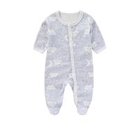 Bébé Fille Barboteuse Nouveau-né Une Pièce Pyjama Body en coton col rond tenue uni Combinaisons Tricot pour