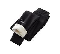 Bébé fille chaud hiver solide imprimé coton pantalon long legging vêtements, Noir , 7-8 ans