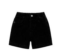 Bébé fille, jean, short, design simple, pantalon en denim mignon avec son maillot de corps préféré et t-shirt short garçon 92, Noir , 5-6 ans