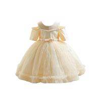 Bébé Fille Petite Robes Princesse en Tulle sans Manches pour Les Fêtes Anniversaires et Mariages Robe de Fille de Fleur Robes Été Dress Filles de Princesse Paillette Robes Soiree Princesse 3-18 Mois
