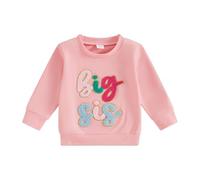 Bébé Fille Sweat-Shirt Sœurs Bébé Fille Lil/BIG Sis Sweat-Shirt Sweat-Shirt De La Sœur Lettres À Manches Longues Broderie Automne Sweatshirt Body Big Sister Little Sister Outfits