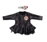 Bébé fille Tulle Floral Black Dress%100 Code de coton:1609 Taille 3 MONTHS