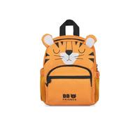 BEBE Friends Sac à Dos Maternelle avec Sangle Poitrine, Sac Crèche Imperméable pour Fille et Garçon, Petit Sac d'École Motif Tigre Mignon