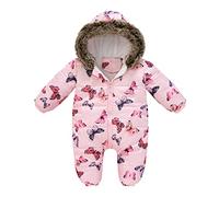 Bébé Garçon Fille Combinaisons,Enfant en Bas ge Printemps Automne Body Pyjama Combinaison Pilote Capuche Mignon d'hiver Grenouillères Enfant Déguisement One Piece 0-36 Mois