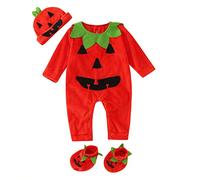 Bébé Garçon Fille Halloween Costumes Deguisement Bebe Chauve- Souris Ensemble Citrouille Mignon Déguisement Capuche Body Survêtement Cosplay Photographie pour et