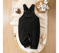 Bébé Garçon Salopette Poche À Rabat 6-9M,9-12M,12-18M,18-24M,2-3YUnicoloreÉtoffe