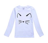Bébé Garçons Filles Automne Manches Longues Dessin Animé Chat Imprimé T-shirt Tops Costume Garçon 152 Festif