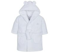 bébé Garçons & Filles Unisexe Habits Gown (Ages 6-24 Mois) Peluche Douce Flanelle Molleton à capuche Peignoir De Bain - Blanc, 18 - 24 Mois