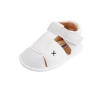 Bébé Garçons Semelle Souple des Sandales Bambin Antidérapant Été Chaussures,Blanc,6-12 Mois