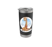 Bébé Girafe Avec Luge D’Hiver Gobelet isotherme en acier inoxydable double paroi