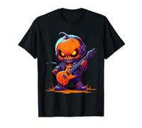Bébé Halloween, Bébé Citrouille Guitariste, Musicien Mignon T-Shirt
