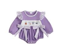 Bébé Halloween Bodysuit Body Imprimé Thématiques Citrouille Sourire Tenues Enfant Deguisement Costume Carnaval Chaud Survêtement Mon 1er Barboteuse
