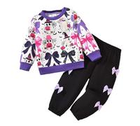 Bébé Halloween Costume 2 Pièces Deguisement Vetement Halloweens Bebes Pyjama Mignon Citrouille Araignée Haut Pantalon Doux et Confortable Cadeau d'halloween Bebe
