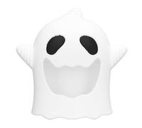 Bébé halloween fantôme mitten teether infant mignon mignon silicone teether mâcher jouet pour les besoins de succion (Blanc)