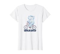 Bébé hippopotame sur un vélo "Tour De Hippo"- Cuteness Rencontre Cycliste T-Shirt