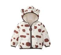 Bébé Hiver Manteau Enfants Garçons Veste Garder Au Chaud Épais Dessin Animé Hooded Sweater Jacket with Sherpa Lining pour l'école, la marche, le vent Bébé Fille Veste Matelassée Rembourrage