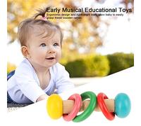 Bébé Hochets Saisir Jouet, bébé Durable bébé GraspToys, école Musicale Précoce des Filles pour les Garçons à la Maison (trois anneaux)