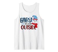 bébé il Fait Froid Dehors Hiver Neige Saison Amant Débardeur