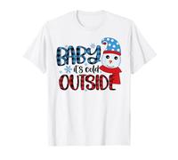 bébé il Fait Froid Dehors Hiver Neige Saison Amant T-Shirt