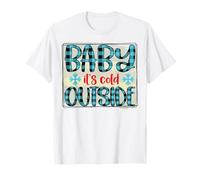 bébé il Fait Froid Dehors Hiver Neige Saison Amant T-Shirt