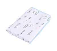 Bébé Infant Matelas à Langer Imperméable Coton Imperméable 3 couches étanche et lavable Tapis à Langer Voyage Promenade Kits de Change Dérapage Protection pour Enfant Lavable (Blau M)