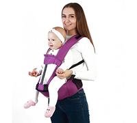 Bébé Infantile Sling Carrier Respirant Allaitement Carriers Doux Nylon Coton Porte-bébé Porte-bébé pour bébé Toddler All Season(Violet)