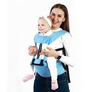 Bébé Infantile Sling Carrier Respirant Allaitement Carriers Doux Nylon Coton Porte-bébé Porte-bébé pour bébé Toddler All Season(Bleu clair)