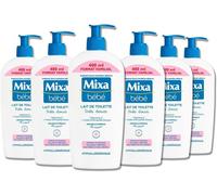 Bébé - Lait De Toilette Très Doux - Peaux Délicates Nourrissons - À La Vitamine E + Huile D`Amande Douce - Tolérance Optimale - Hypoallergénique - Maxi Format - Lot De 6 X 400 Ml