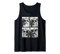 Bébé Lions Cubs avec Lunettes de Soleil Animaux Mignons Photo Booth Débardeur