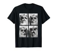 Bébé Lions Cubs avec Lunettes de Soleil Animaux Mignons Photo Booth T-Shirt