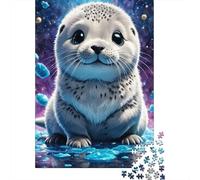 Bébé Mignon Sceau Puzzle 1000 Pièces Adultes Animaux Puzzles 1000 Pièce Jeu De Team Building Cadeau 38x26cm/1000pcs