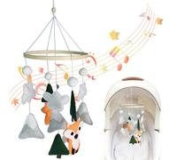 Bébé mobile suspension en feutre renard arbre nuage berceau mobile mignon bohème baby nursery décor pour garçons filles