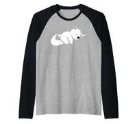 Bébé Ours Polaire, kwaii, Repos du Sportif, Mignon, Arctique Manche Raglan