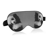Bébé Panda Assis Pose Masques Pour Les Yeux Blocs De Couverture Masque De Sommeil Léger Abat-jour Couverture Bandeau Relaxant Couverture De Masque Avec Sangle De Tête Réglable Pour Hommes Femmes Enfan