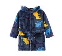 Bébé Peignoir Brodé-Sortie De Bain Bebe Peignoir Vêtements De Nuit pour Bébés Doux Et Moelleux Baby Bathrobe Bébé Tout-Petits Mignon Fantaisie Animal Polaire à Capuche Robe De Chambre