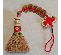 Bébé Pendentif De Balai De Chevet Décoration Mauvais Esprit Dormant Bébé Mini Balai, Plants De Sorgho, Fabrication De Paille(Colour:Cinq Empereurs)
