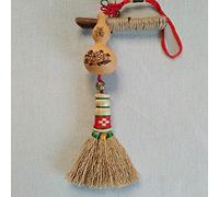 Bébé Pendentif De Balai De Chevet Décoration Mauvais Esprit Dormant Bébé Mini Balai, Plants De Sorgho, Fabrication De Paille(Colour:Épanouissement)