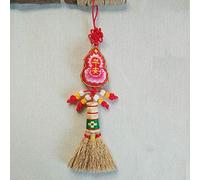 Bébé Pendentif De Balai De Chevet Décoration Mauvais Esprit Dormant Bébé Mini Balai, Plants De Sorgho, Fabrication De Paille(Colour:Courge Pacifique)