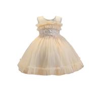 Bébé Petites Enfant Filles Robes Soiree Princesse sans Manches Robe Enfant Fille été Princesse pour Anniversaire Formel fête Mariage Baptême Demoiselle d'honneur Communion Robe 18 Mois-6 Ans
