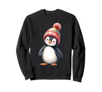 Bébé Pingouin Mignon avec Bonnet d’Hiver - Style Dessin Anim Sweatshirt