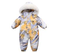 Bébé Polaire Combinaison De Neige Hiver Chaud Pyjama GrenouillèRe Manches Longues Vetement Bebe Mignon Combinaisons Flanelle Tricoté Barboteuse pour 0-12 Mois